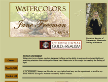 Tablet Screenshot of janefreeman.com